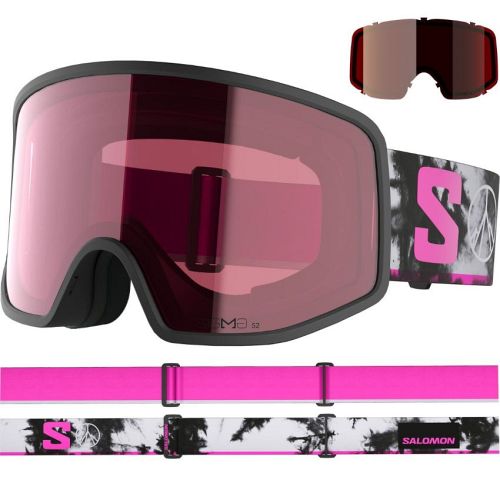 Pink Salomon skibrille 